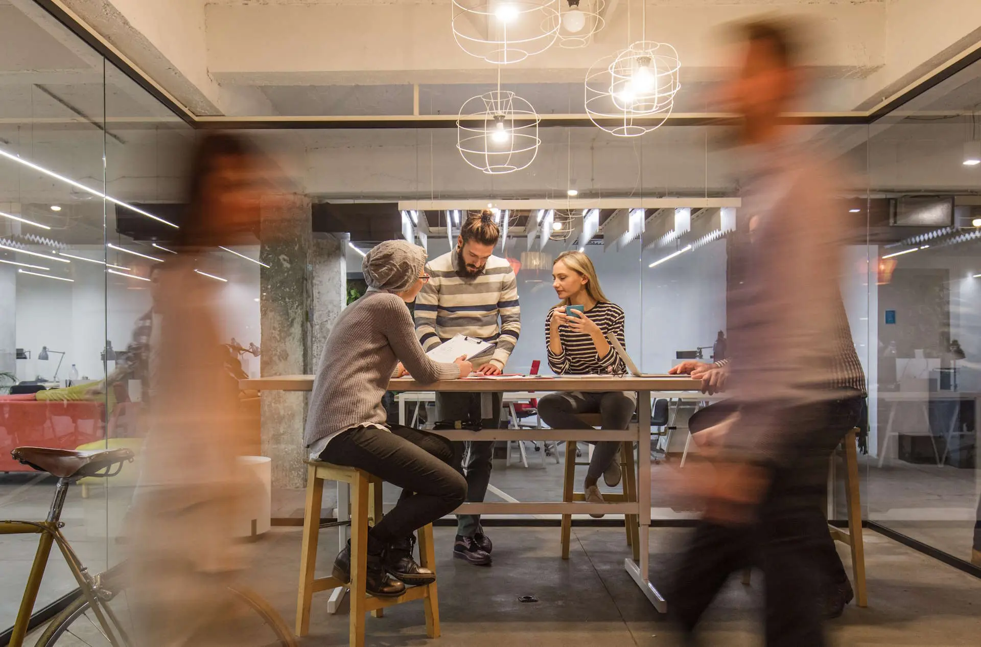 Consulting-Termin in Szene